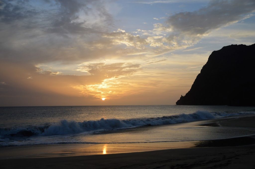 Maeneo ya likizo katika Cape Verde Beach Sunset