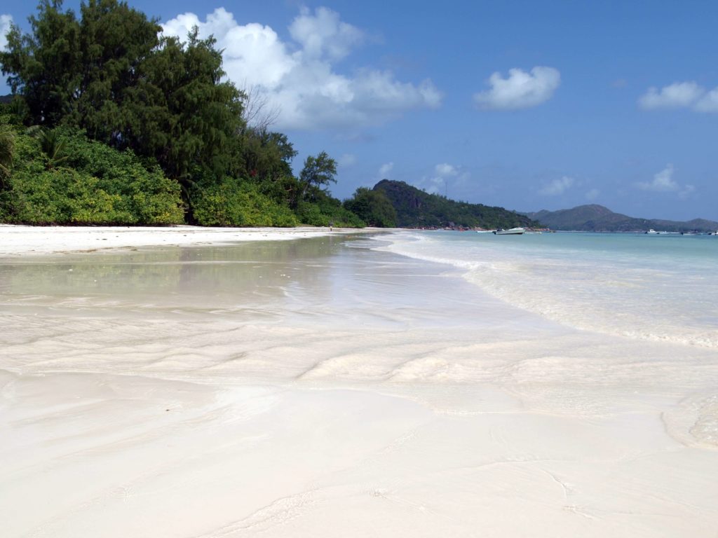 Vacances aux Seychelles Île de Praslin Sable blanc