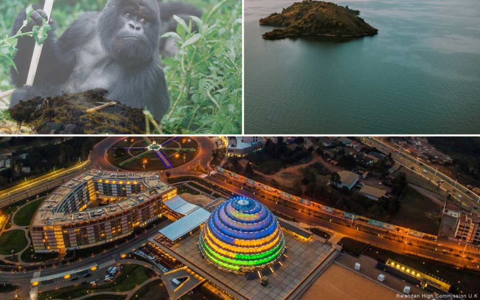 Maeneo Bora ya Likizo nchini Rwanda Kigali Kivu Gorilla