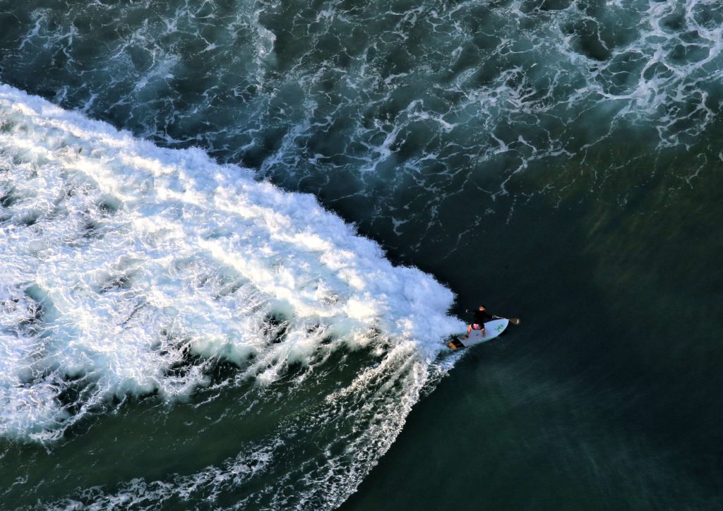 Surfing in Mozambique