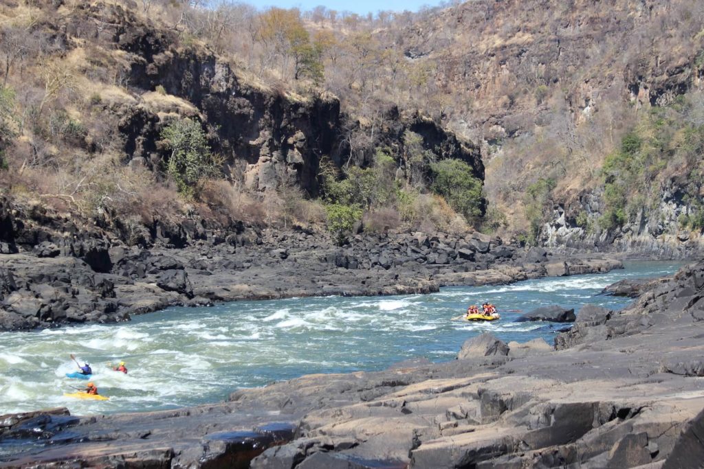 Rafting en eau vive - Safari et vacances en Zambie