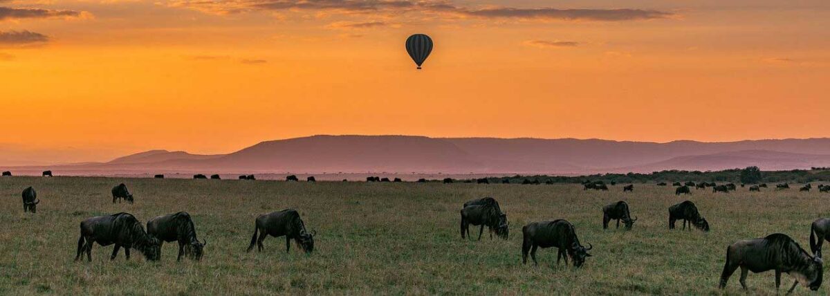 Meilleures destinations de vacances au Kenya - Vol en montgolfière